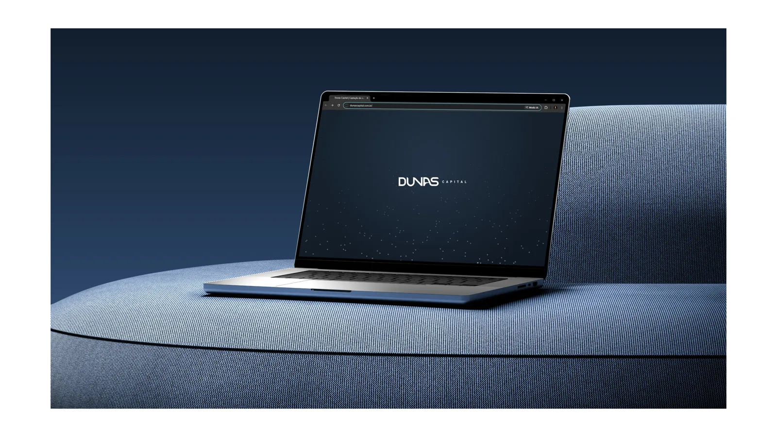 Tela de laptop com a marca