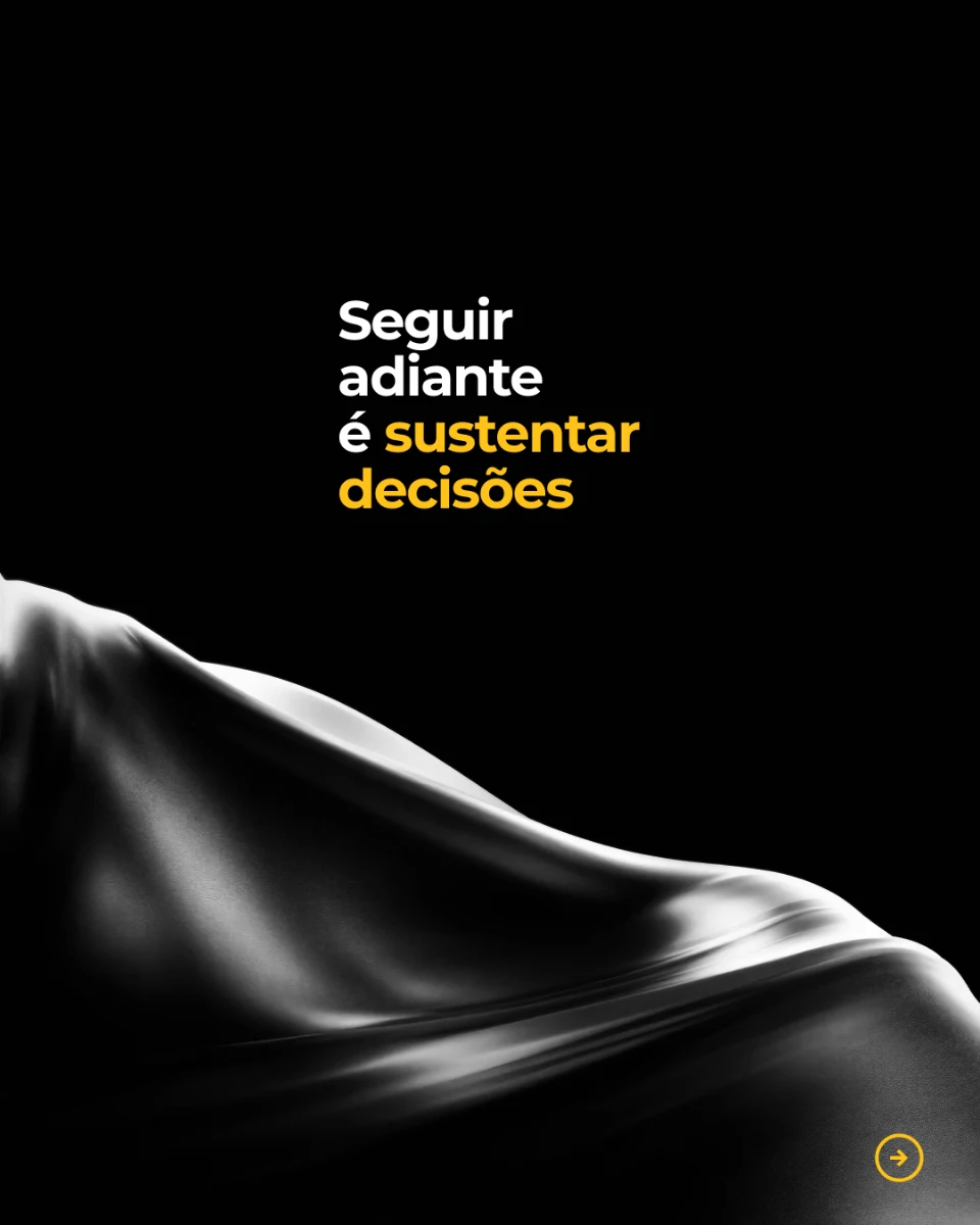 SDAZ post: dark fabric in motion and the line “Moving forward is sustaining decisions”