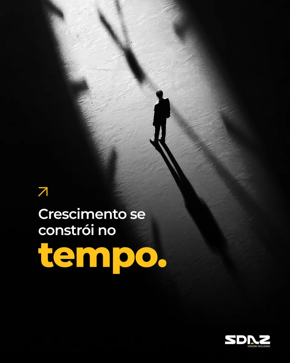 SDAZ post: a silhouette among shadows and the line “Growth is built over time”
