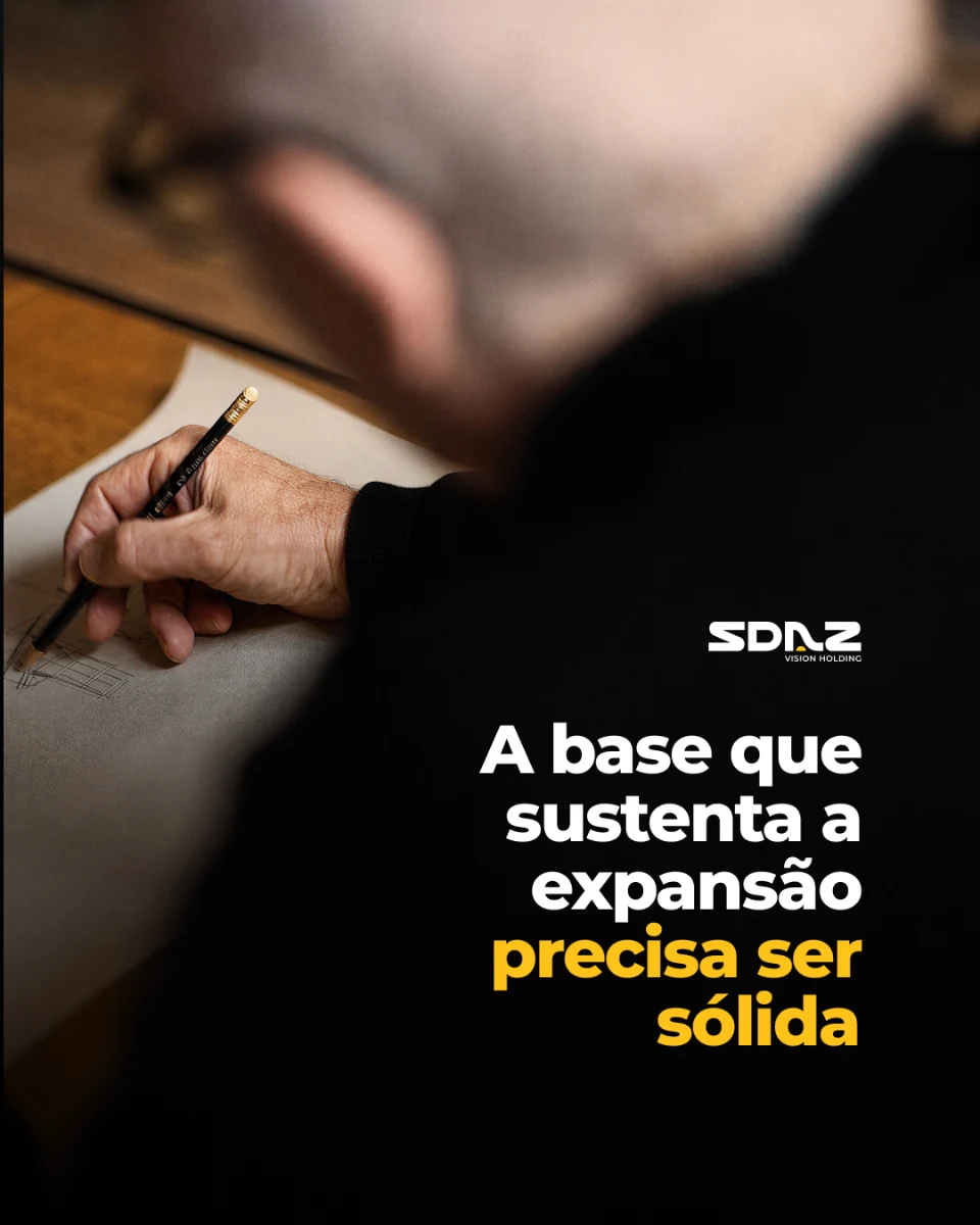 SDAZ post: a hand writing and the line “The base that sustains expansion must be solid”